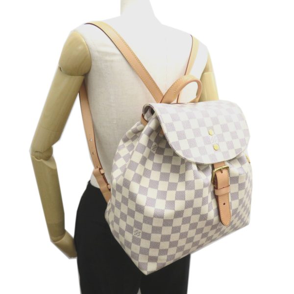 2101218019452 6 Louis Vuitton Speron Damier Azur Backpack White