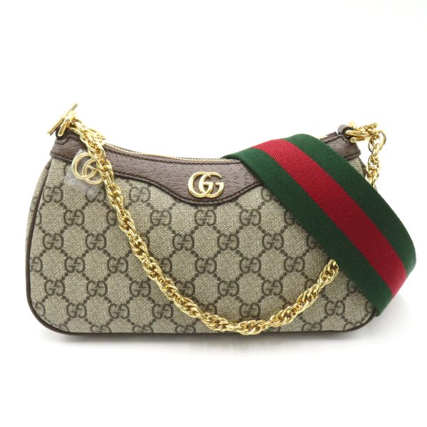 2101218038385 1 Gucci GG Supreme Ophidia Small Handbag Beige Brown