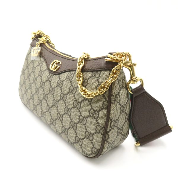 2101218038385 3 Gucci GG Supreme Ophidia Small Handbag Beige Brown