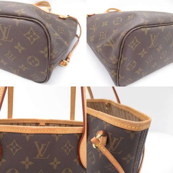 2101218038941 9c Louis Vuitton Neverfull PM Tote Bag Monogram Brown