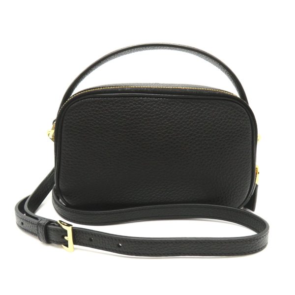 2101218039658 2 PRADA Shoulder Bag Leather Nero