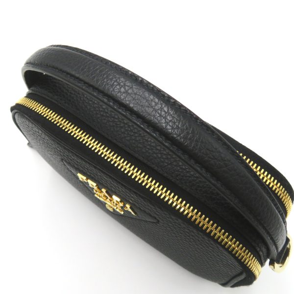 2101218039658 5 PRADA Shoulder Bag Leather Nero