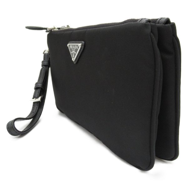 2101218039696 3 PRADA Accessory Pouch Nylon Black