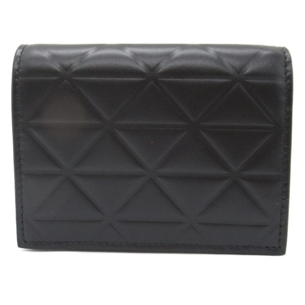 2101218039726 2 PRADA Bifold Wallet Calf Leather Black