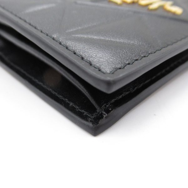 2101218039726 7 PRADA Bifold Wallet Calf Leather Black