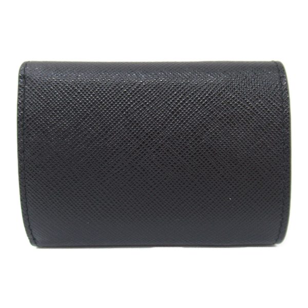 2101218039931 3 PRADA Tri Fold Wallet Saffiano Leather Black