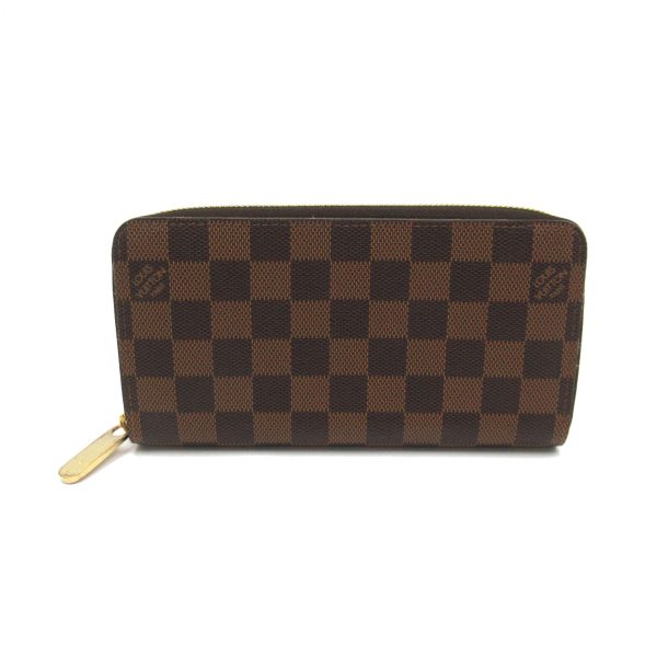 2101218058147 1 Louis Vuitton Zippy Round Long Wallet Damier Brown