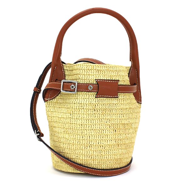 210225 bg9 2 1 Celine Nano Bucket Basket Bag Natural Tan