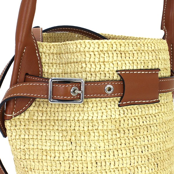 210225 bg9 2 5 Celine Nano Bucket Basket Bag Natural Tan