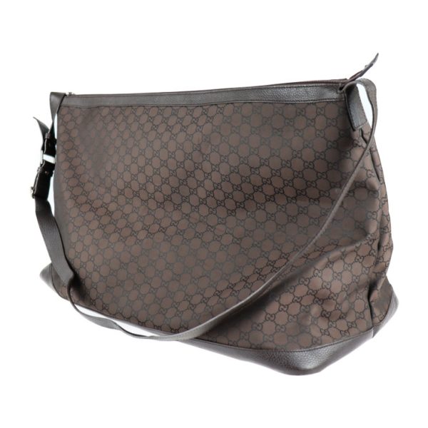 2104093008120 2 Gucci GG Nylon Boston Bag Brown