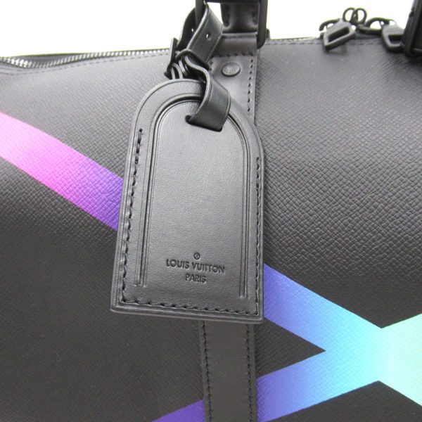 2104102273404 7 Louis Vuitton Keepall 50 Boston Bag Leather Black