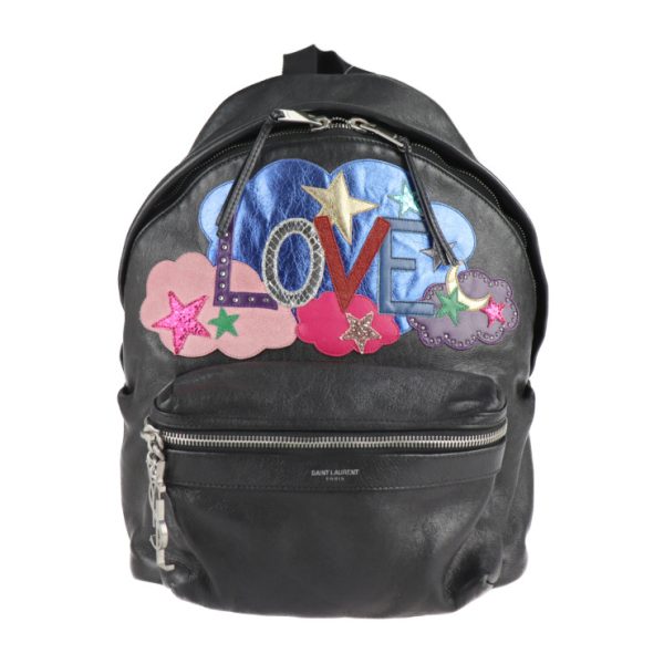 2105123008074 1 Saint Laurant Paris Rucksack Pack Bag Black Multicolor