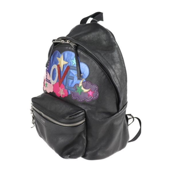 2105123008074 2 Saint Laurant Paris Rucksack Pack Bag Black Multicolor