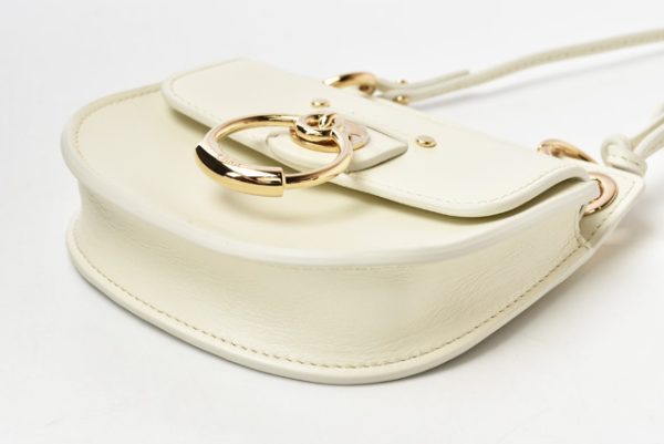 210520 520 03 chl 3 Chloe Pochette 2way shoulder bag Off White