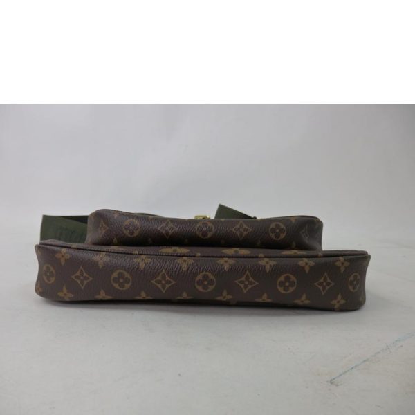 21054 4 Louis Vutton Monogram Khaki Accessory Pochette Bag Multi