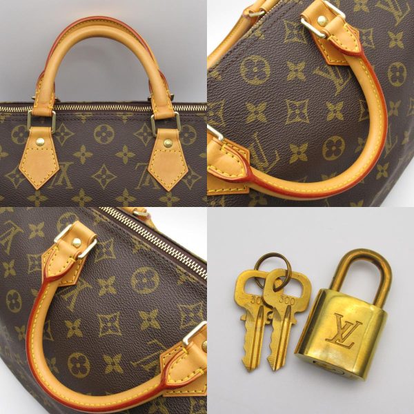 2106800542004 12c Louis Vuitton Speedy Handbag Canvas Brown