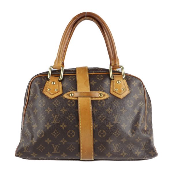 2107053007035 3 Louis Vuitton Manhattan Gm Handbag Leather Brown