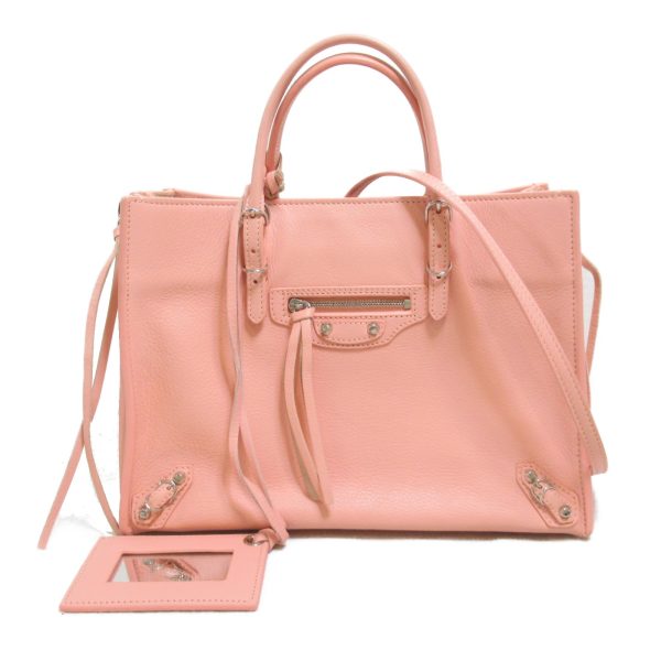 2107400214629 2 Balenciaga The Paper Handbag Pink