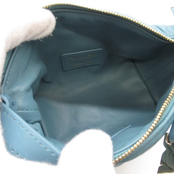 2107600975016 8 Dior Nomad Leather Series Accessory Pouch Bag Blue