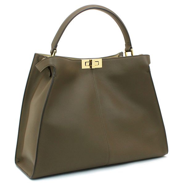 211012 bg3 3 1 FENDI Peekaboo X Lite Handbag Leather Maya