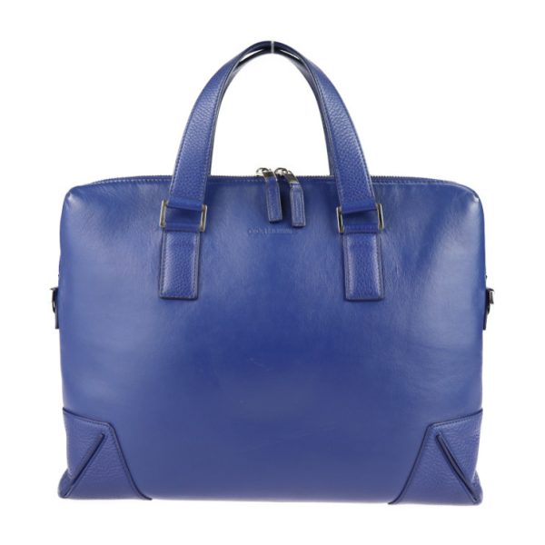 2114103007144 1 Dior Homme Leather Business Briefcase Blue