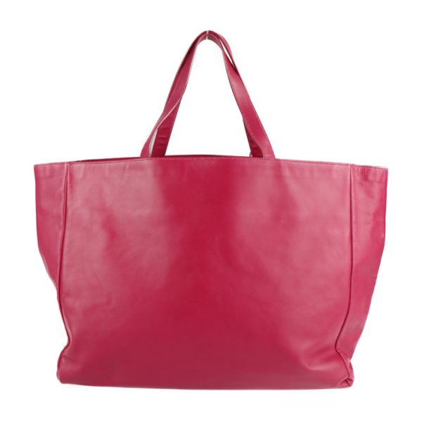 2115123002150 3 Saint Laurent Paris Vorisse Suede Fuchsia Leather Tote Bag Pink