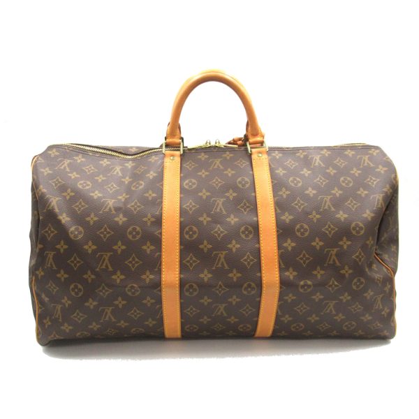 2118300053393 2 Louis Vuitton Keepall 55 Boston Bag Canvas Brown