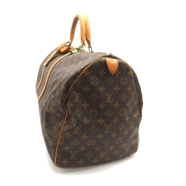 2118300053393 3 Louis Vuitton Keepall 55 Boston Bag Canvas Brown