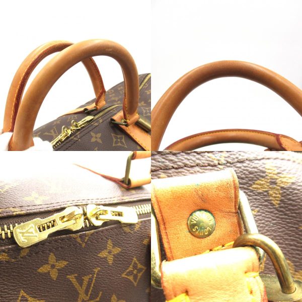 2118300053393 9c Louis Vuitton Keepall 55 Boston Bag Canvas Brown