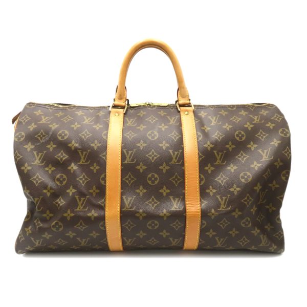 2118300053409 1 Louis Vuitton Keepall 50 Boston Bag Monogram Brown