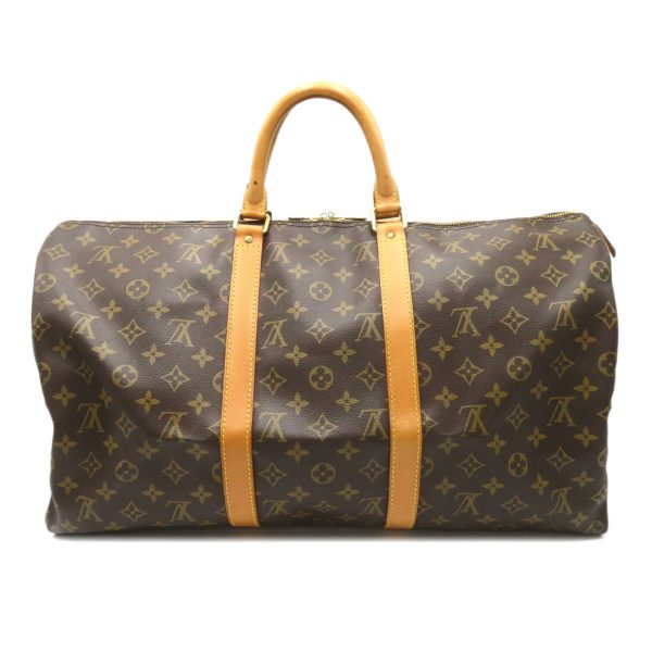 2118300053409 2 Louis Vuitton Keepall 50 Boston Bag Monogram Brown