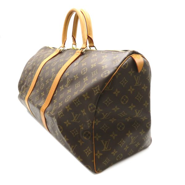 2118300053409 3 Louis Vuitton Keepall 50 Boston Bag Monogram Brown