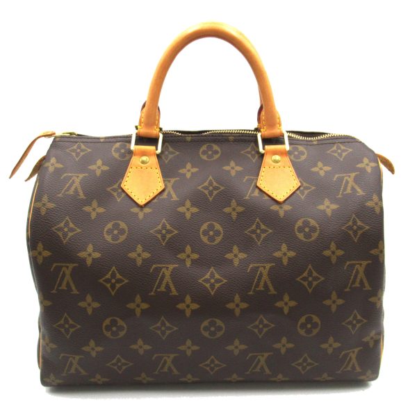 2118400121565 2 Louis Vuitton Speedy 30 Monogram Handbag Brown