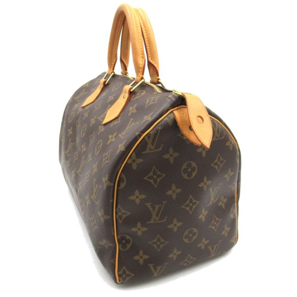 2118400121565 3 Louis Vuitton Speedy 30 Monogram Handbag Brown