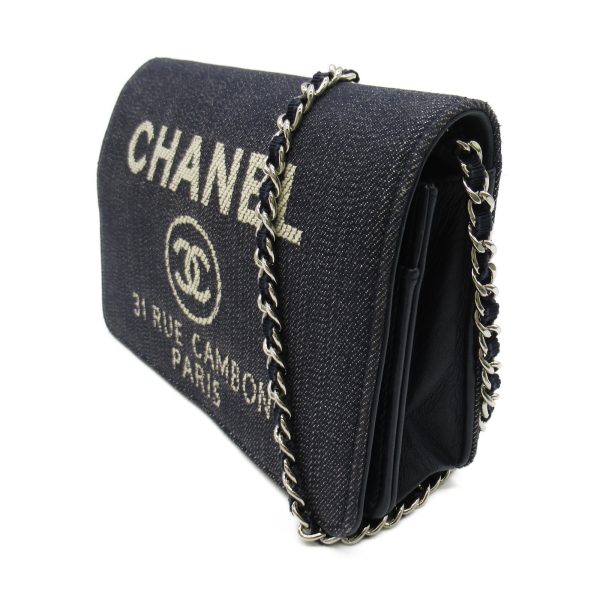 2118700055249 3 Chanel Boy Chanel Chain Wallet Denim Blue