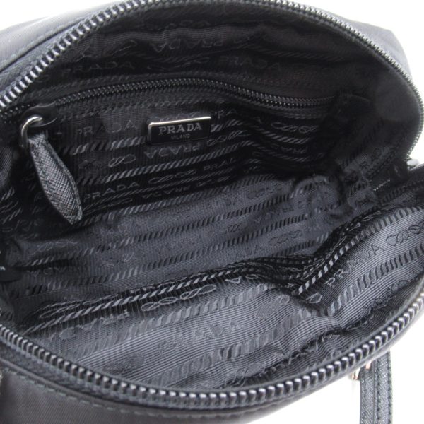 2118700060656 2 Prada Pouch Bag Nylon Ladies Black