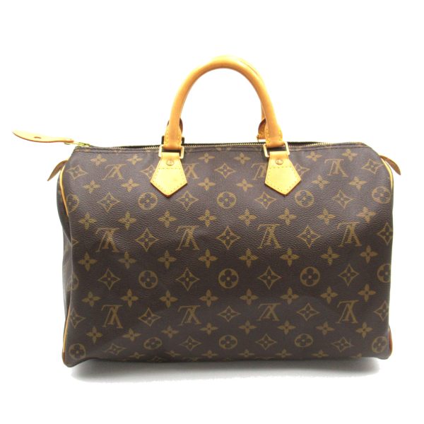 2118900030183 2 Louis Vuitton Speedy Handbag Monogram Brown