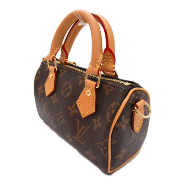 2119900009377 4 Louis Vuitton Nano Speedy Shoulder Bag Brown