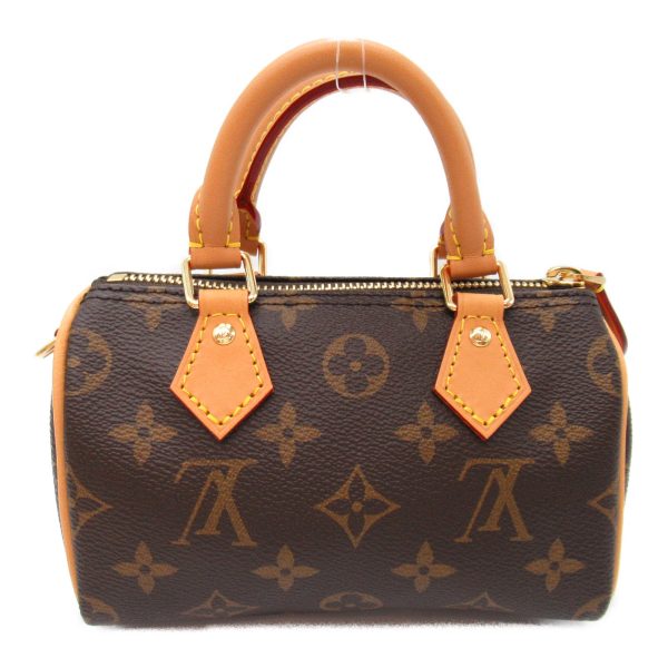 2119900009377 5 Louis Vuitton Nano Speedy Shoulder Bag Brown