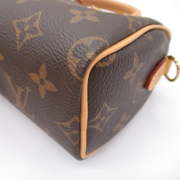 2119900009377 7 Louis Vuitton Nano Speedy Shoulder Bag Brown