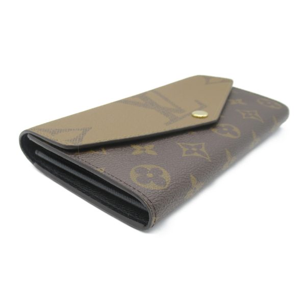 2119900009438 3 Louis Vuitton Portefeuille Sarah Long Wallet Brown