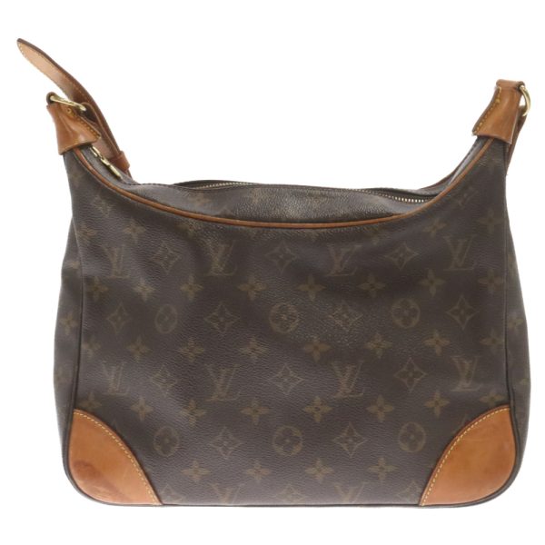 2124f140003 1 LOUIS VUITTON Boulogne Shoulder Bag Canvas Brown