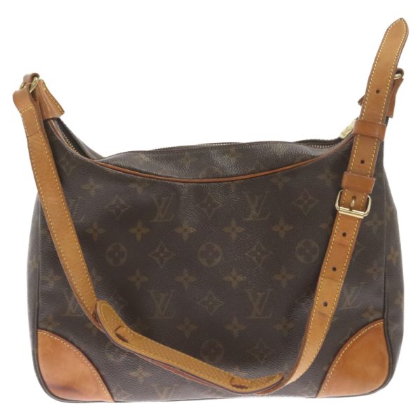 2124f140003 2 LOUIS VUITTON Boulogne Shoulder Bag Canvas Brown