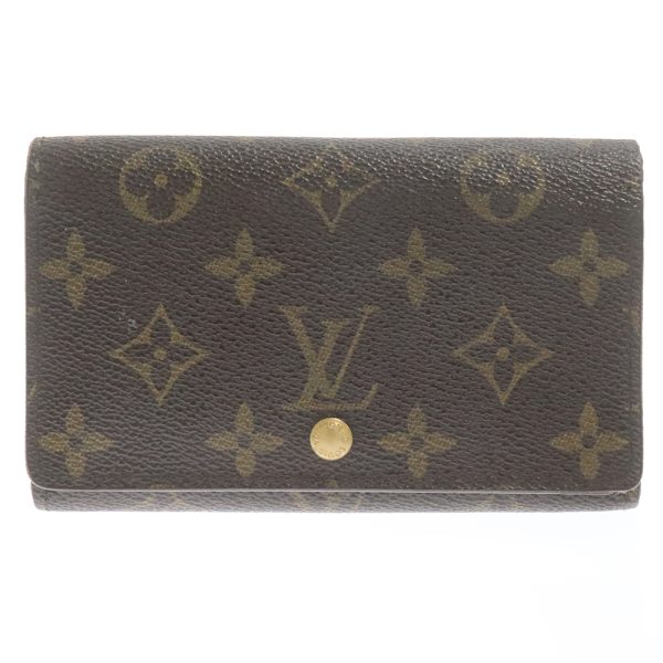 2124f140012 1a Louis Vuitton Monogram Portomone Vietresor Mini Wallet Canvas Brown