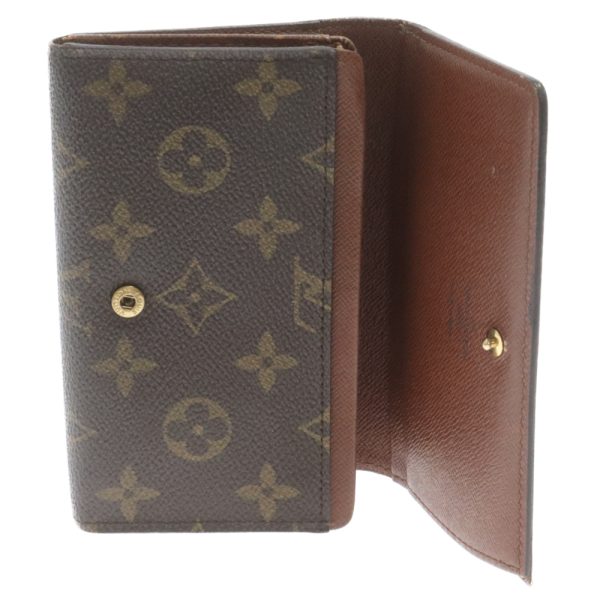 2124f140012 4 Louis Vuitton Monogram Portomone Vietresor Mini Wallet Canvas Brown