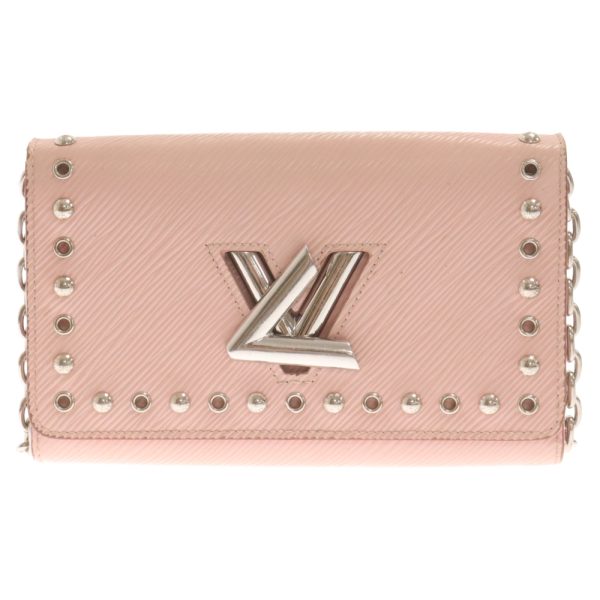 2124f180005 1 Louis Vuitton Twist Chain Shoulder Wallet Pink