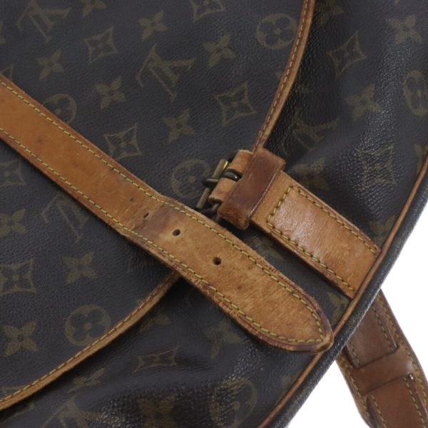 2124f180009 6 Louis Vuitton Monogram Saumur Messenger Bag Brown