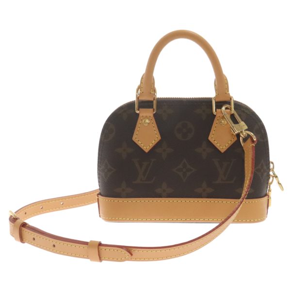 2124f180025 2 Louis Vuitton Monogram Nano Alma Shoulder Brown