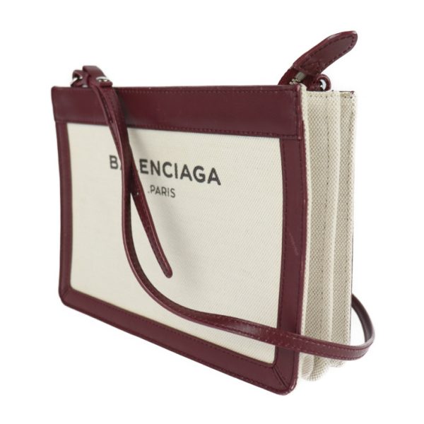 2127103002293 2 Balenciaga Navy Pochette Shoulder Bag BeigeBordeaux