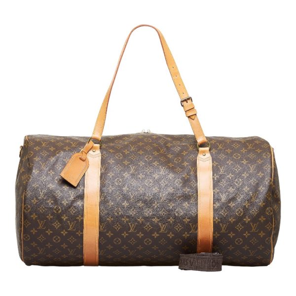 219 03875 1 Louis Vuitton Sac Porochon Boston Bag Monogram Brown